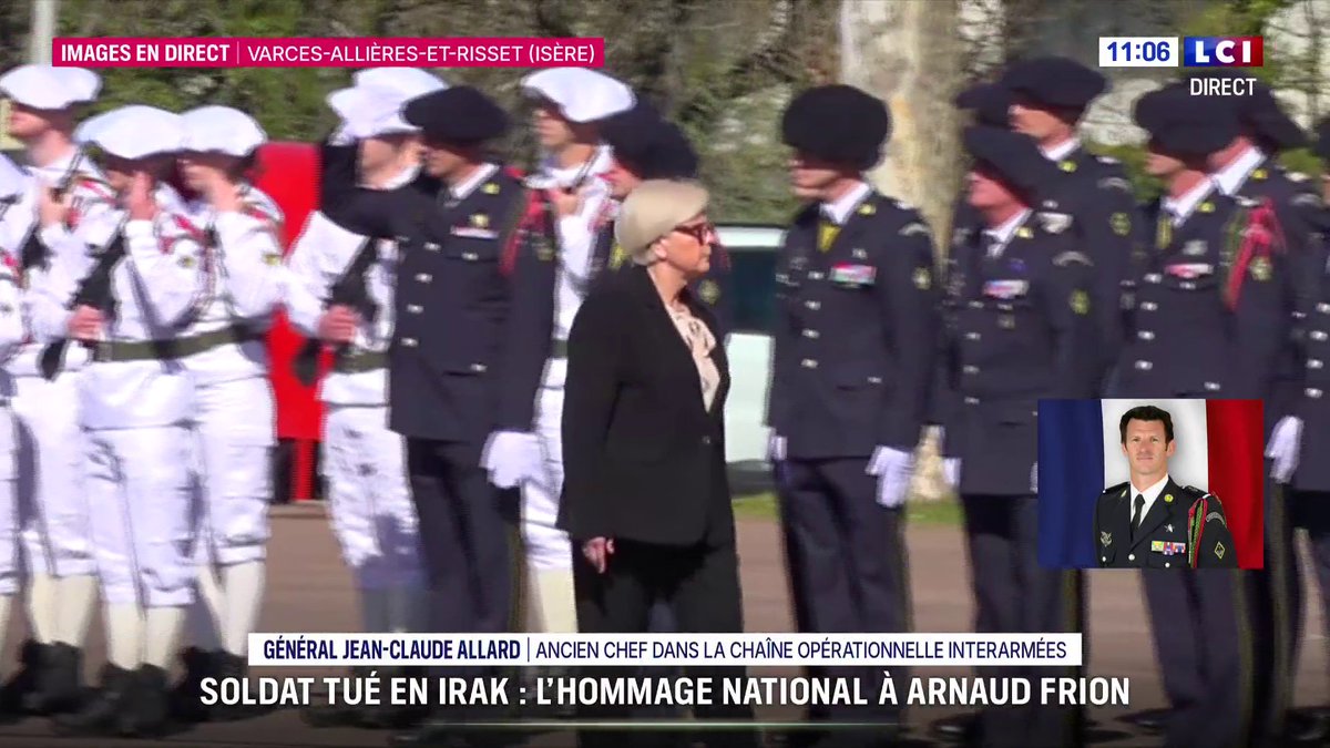🗣️ "C'est un héros" 🔴 Soldat tué en Irak : l'hommage national à Arnaud Frion 📺 Suivez la cérémonie en direct de Varces-Allières-et-Risset en Isère sur LCI ⬇️