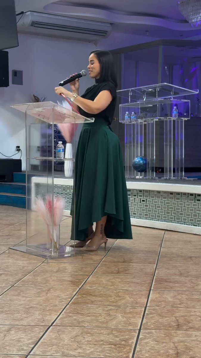 A retired OF model giving a speech in front of a church Congregation 🙂‍↔️
