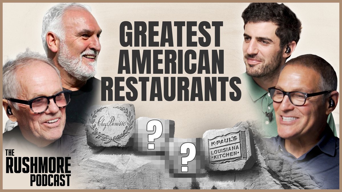 The Wolfgang Puck and Chef José Andrés 🕊️🥘🍳 sit down with Ari and Ben to discuss which restaurants deserve a spot on the Mount Rushmore of American dining. Dishes dissected. Taste debated. But only 4 can claim a seat at the table. HOW'D WE DO?