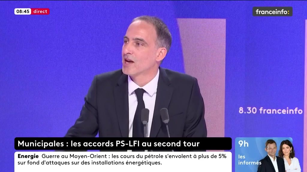 - « À Limoges, jeudi, vous vouliez à «rompre avec LFI», jugeant toute alliance «éthiquement impossible et politiquement catastrophique».5 jours plus tard, votre candidat s’allie avec le député LFI. Votre ligne est elle tenable?» La réponse de Raphael Glucksmann ⬇️