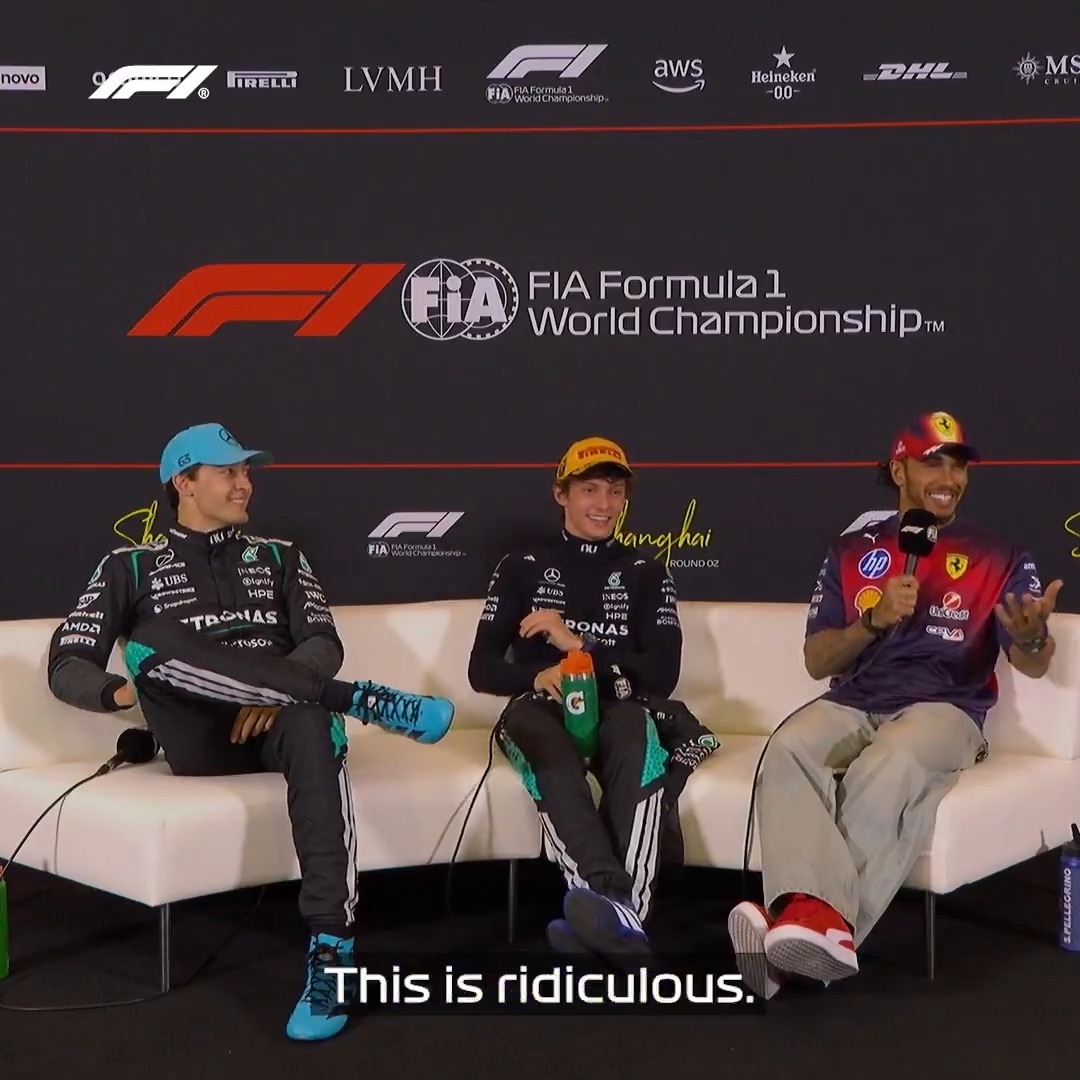 Kimi Antonelli's birthday = 25 August, 2006 Lewis Hamilton's first win = 10 June, 2007 Kimi wasn't even a year old when Lewis scored his breakthrough win 😭 #F1 #ChineseGP