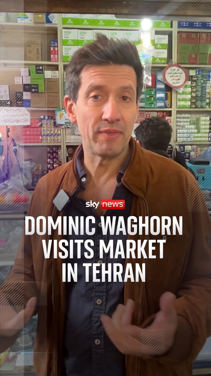 Sky’s Dominic Waghorn takes you inside Tajrish Bazaar in the north of Tehran to see how ordinary people are coping with the conflict as they prepare for the Persian New Year. Millions of Iranians have been displaced by the war, with many leaving the capital because of the daily bombardment. 🔗