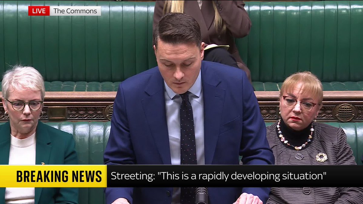 Health Secretary Wes Streeting confirms the UKHSA will launch a 'targeted' meningitis vaccination programme for students who live in halls of residence at the University of Kent, with the possibility of expanding to other groups. 📺 Sky 501, Virgin 602