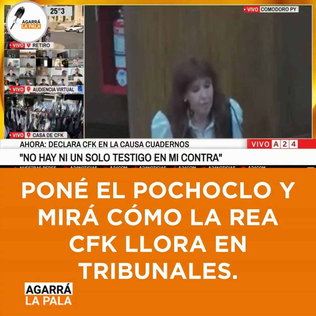 PONÉ EL POCHOCLO Y MIRÁ CÓMO LA REA CFK LLORA EN TRIBUNALES!