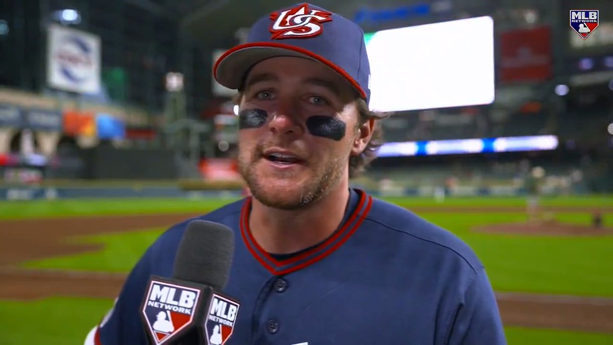 A grateful Brice Turang said of his parents and four sisters, during this interview earlier in the World Baseball Classic: “I wouldn’t be standing here today if it wasn’t for them and what they’ve done in my life.” 🇺🇸 MLB Network Milwaukee Brewers