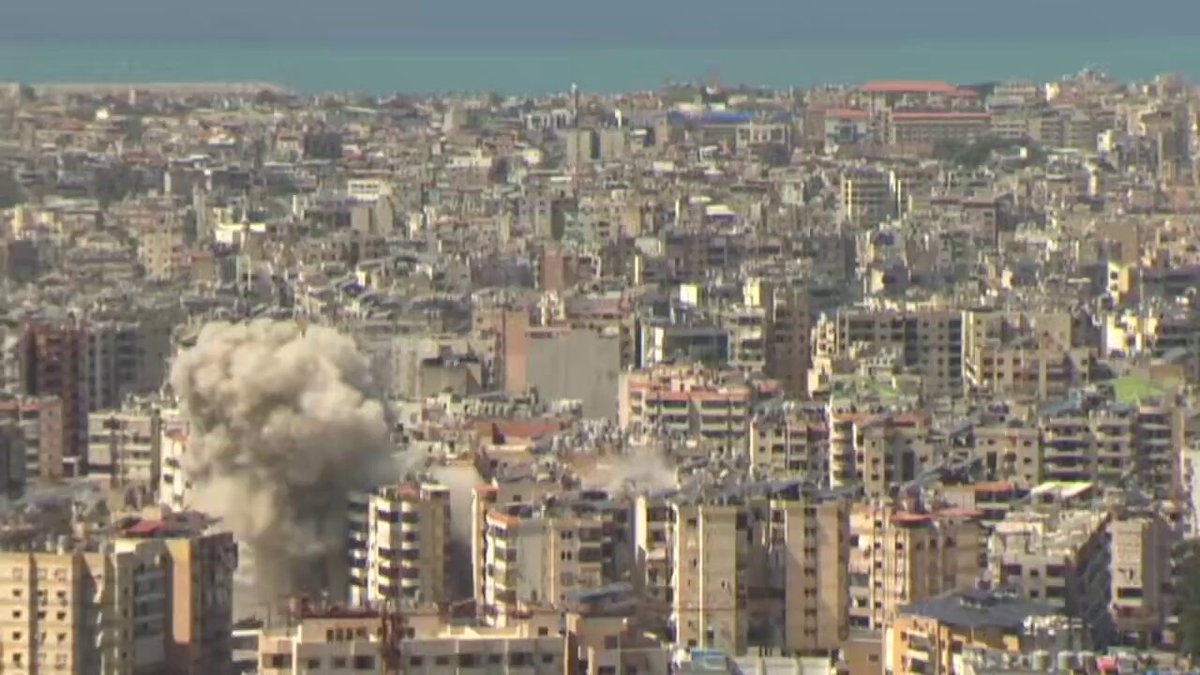 This is Beirut today. Israel is wiping out entire residential buildings in densely populated neighborhoods of Lebanon’s capital. Not military targets. Homes. Civilian life reduced to rubble.