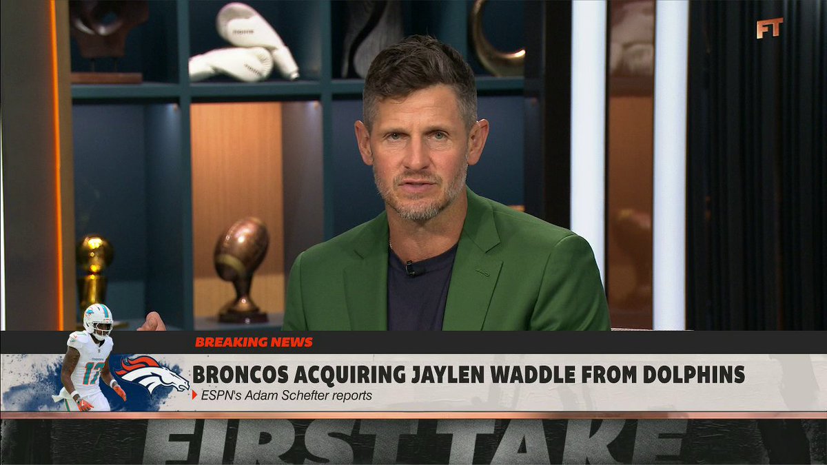 Jaylen Waddle is heading to Denver 👀 Dan Orlovsky reacts to the trade 🏈