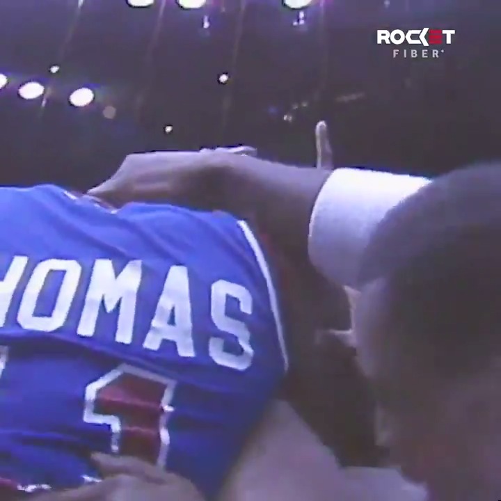The Detroit Pistons only lost 1 NBA Finals game during their back-to-back championships. One of the greatest backcourts ever #DetroitBasketball