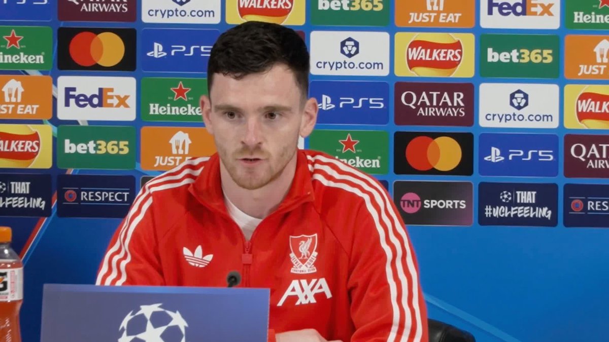 "It's hard to put a finger on why we can't find consistency" 😬 Andy Robertson looks ahead to Liverpool's second leg with Galatasaray and hopes that supporters will 'have something to shout about' after the team was booed off in the 1-1 draw to Spurs 😤