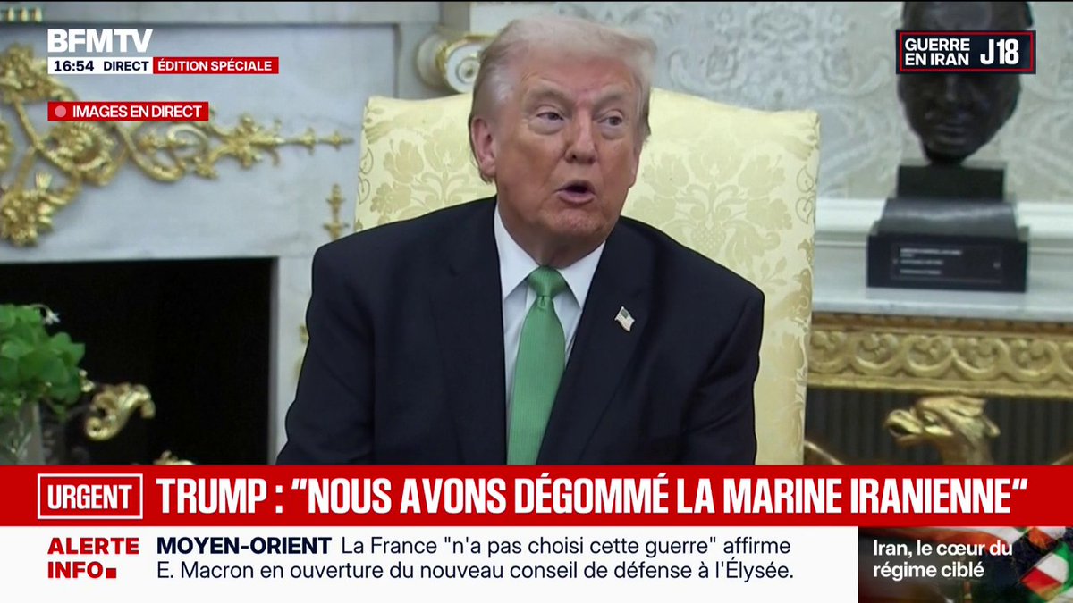 Sécurisation du détroit d'Ormuz: "L'Otan ne veut pas nous aider, ce qui me sidère", lance Donald Trump