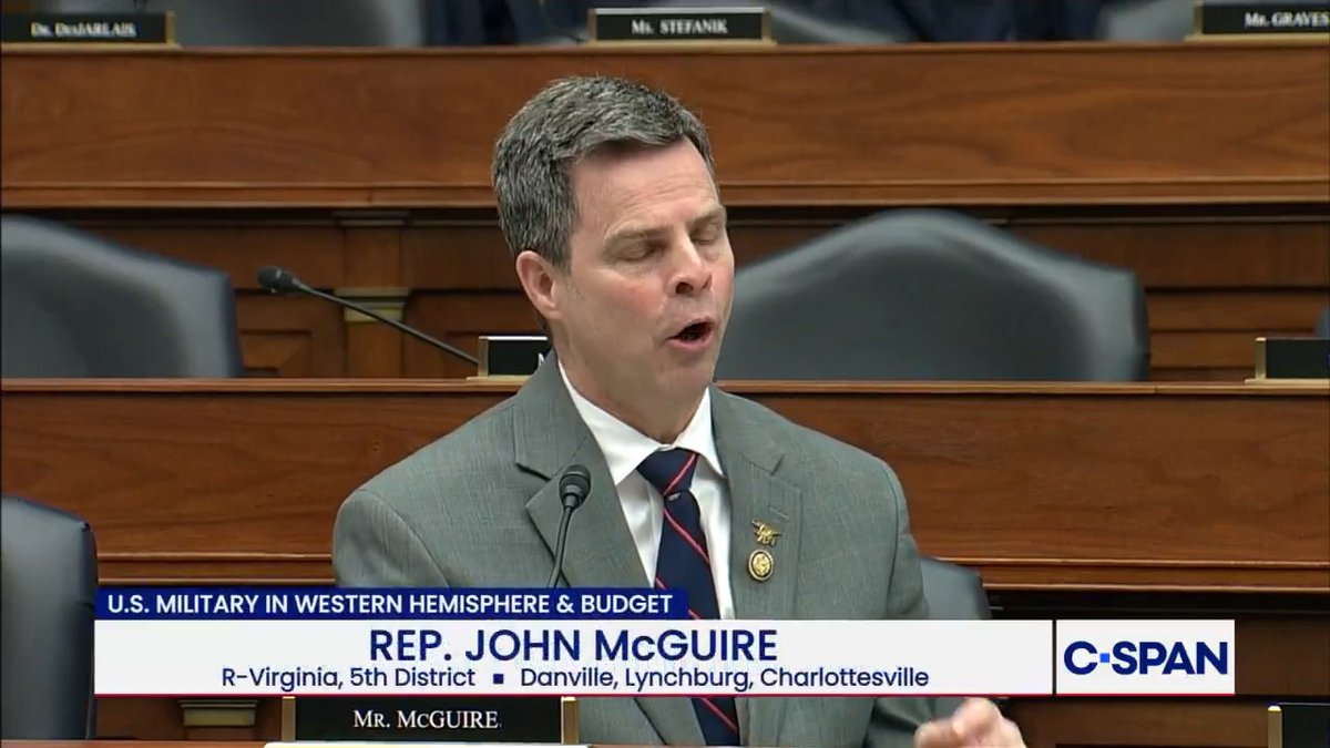 Rep. McGuire: "What potential threat does Cuba pose in enabling our adversaries to have a foothold in the Western Hemisphere?" Sec. Joseph Humire: "Cuba has historically been one of the strongest intelligence adversaries that we've had."