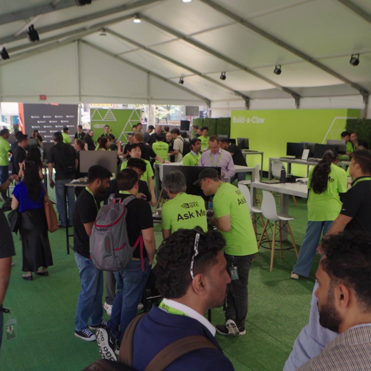 🦞 Thanks to everyone who stopped by at Build-a-Claw yesterday. You can BYOD or purchase a DGX Spark there and engineers will help you install and answer any questions about OpenClaw🦞. 📆 Reminder - open each day of #NVIDIAGTC at 8am, until 5 p.m. Tues/Wed and until 2 p.m. Thurs. 📍 GTC Park 🔗