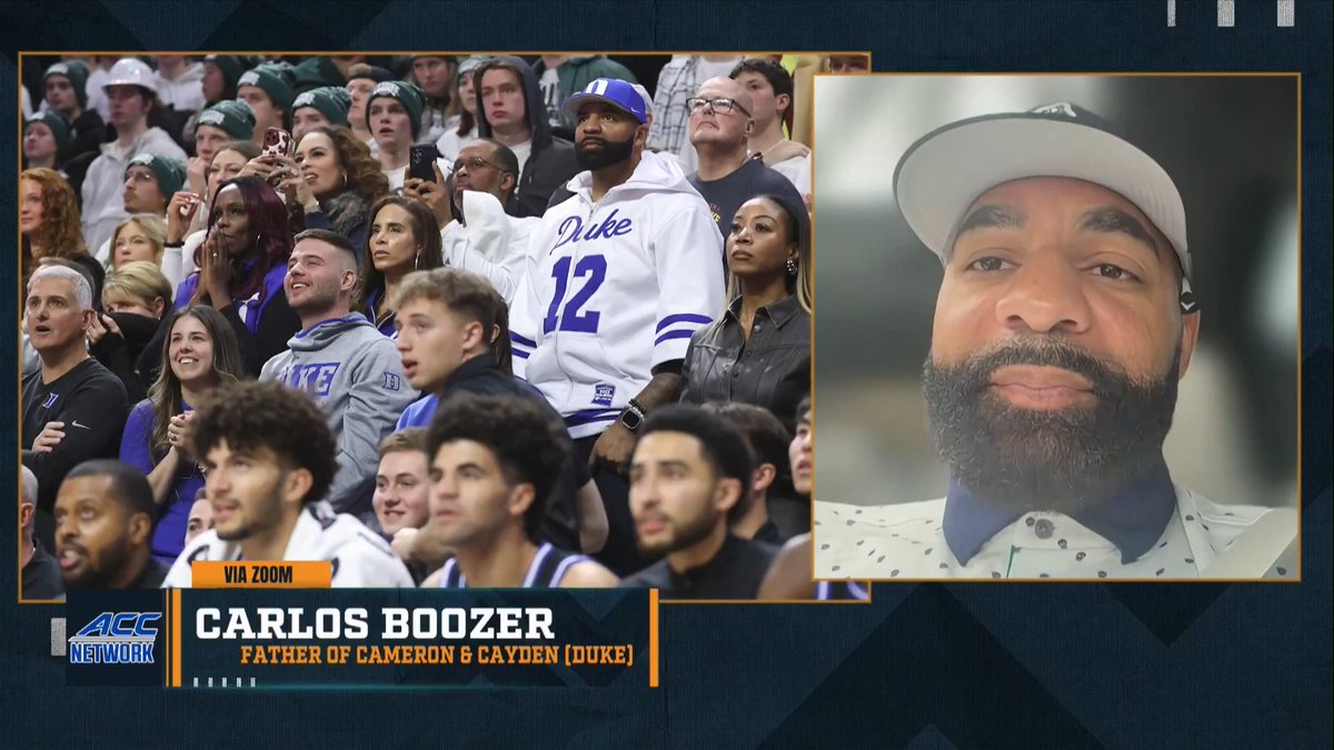 "Coach K comes somersaulting in, and is like, 'LET'S ATTACK!'" 🤣 – Carlos Boozer on his favorite story from playing under Coach K at Duke.