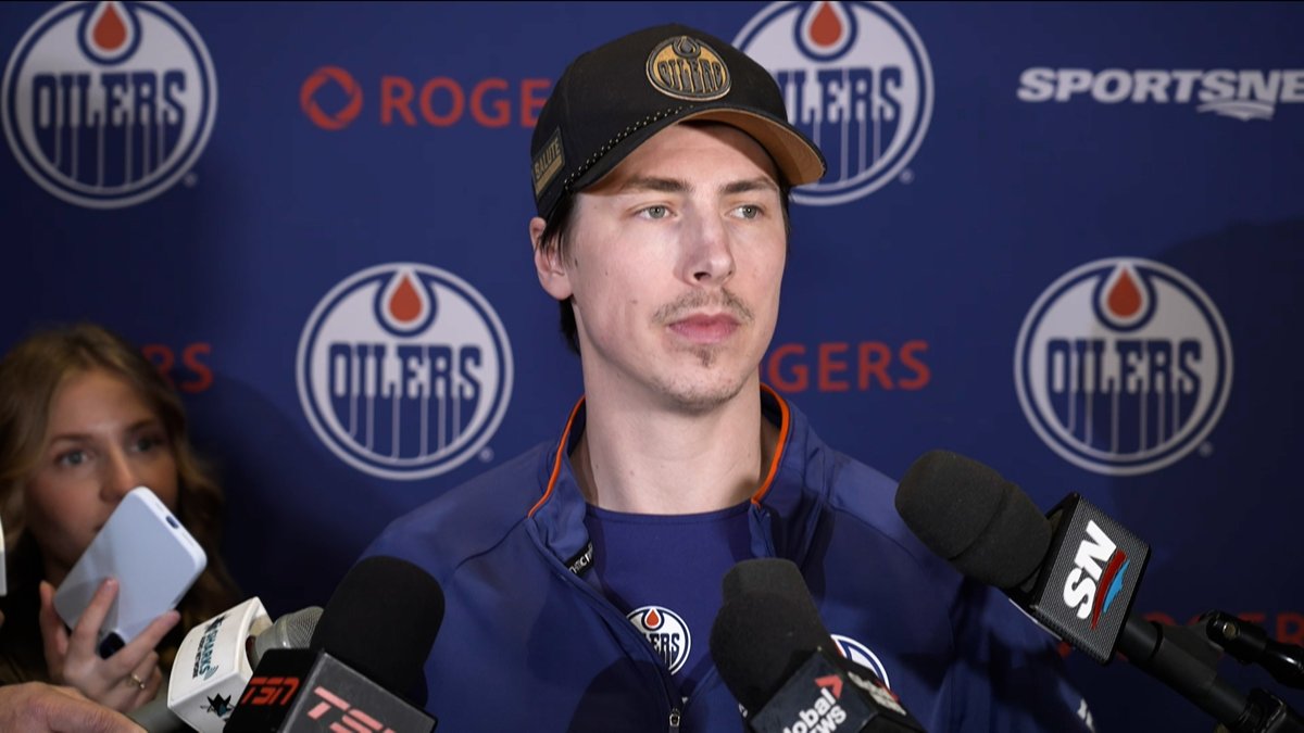 “It’s a collective thing with our group. Everyone is going to have to pick up a little bit of slack.” Ryan Nugent-Hopkins speaks about playing without Leon Draisaitl & the #Oilers outlook heading into tonight’s matchup with the Sharks. Enterprise | #LetsGoOilers