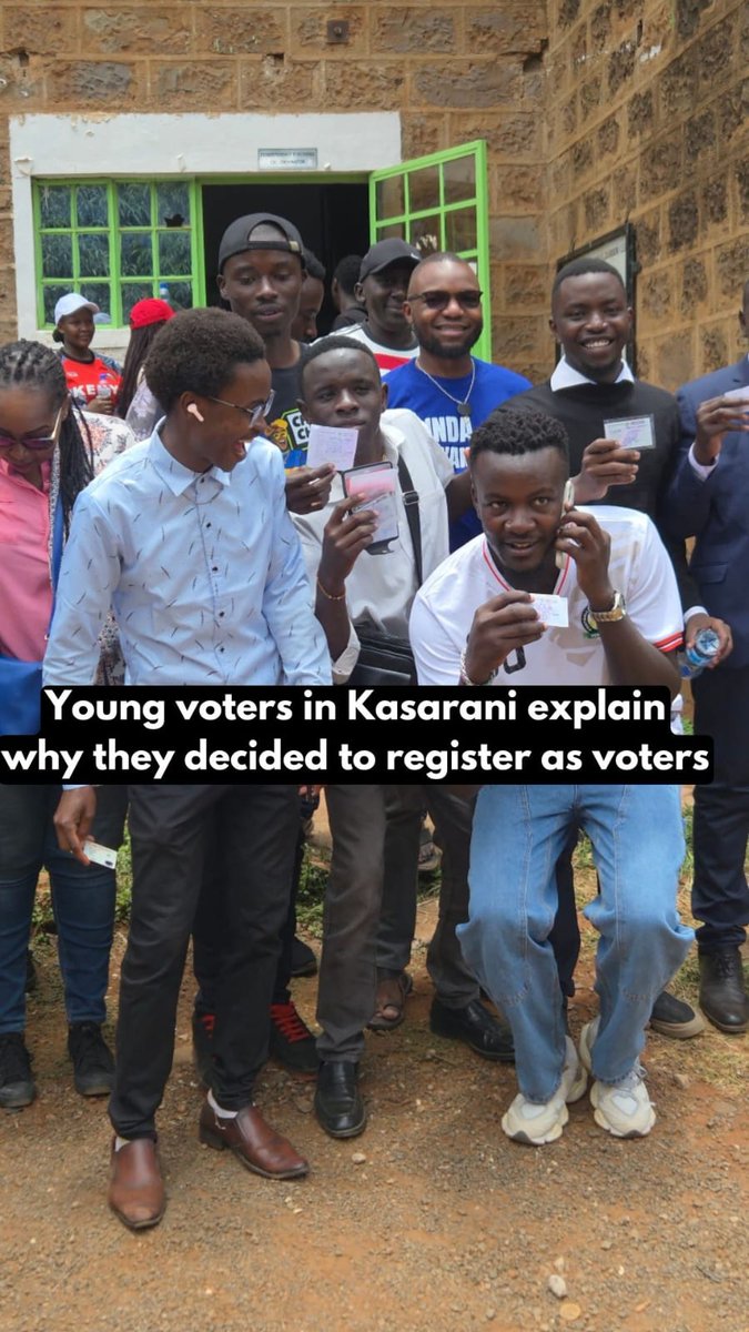 Young voters in Kasarani explain why they decided to register as voters