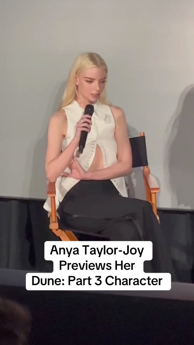 "She will do anything for him, to various degrees of insanity." Anya Taylor-Joy discusses how Aliaโs love and devotion to Paul fuels her in #DunePartThree.