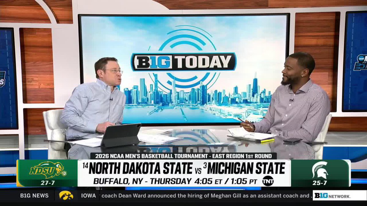 "I got Michigan State getting to the Final Four, maybe even a national championship." Rapheal Davis on East Region No. 3 seed Michigan State Men's Basketball 👀 #B1GToday