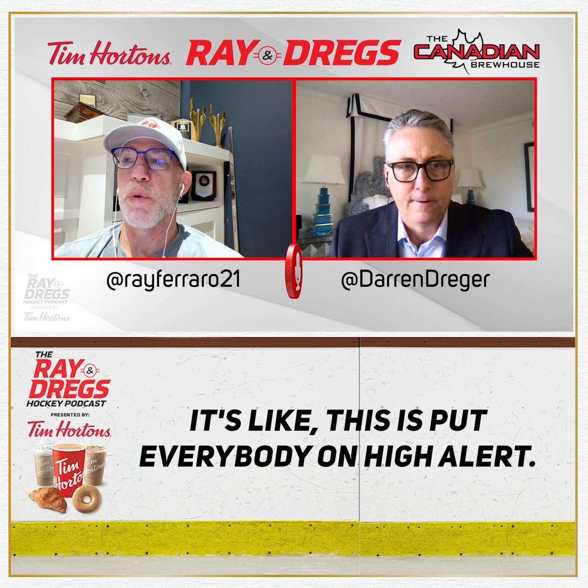 🚨Spotlight on Player Safety🚨 The Gudas/Matthews situation has raised a number of questions at the NHL's GM Meetings, including the suggestion of 3rd party input for DoPS. Ray Ferraro Darren Dreger discuss in The Canadian Brewhouse Headlines! Full pod presented by Tim Hortons Available on all platforms here: