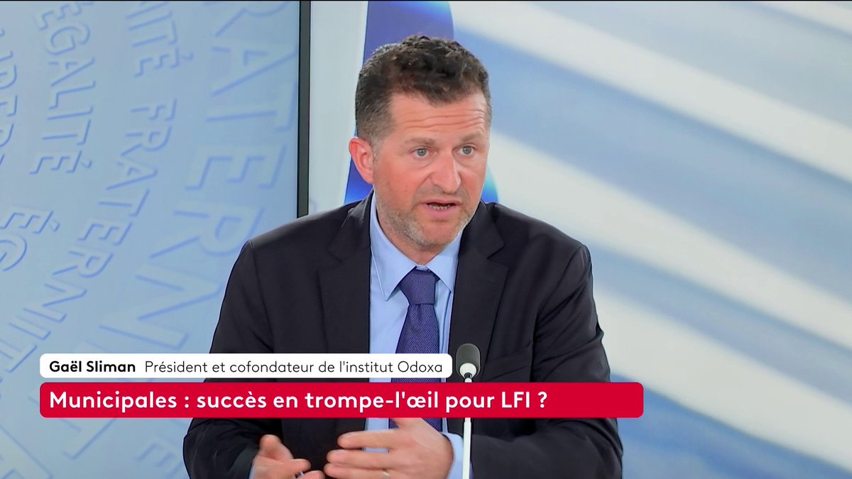 🔴 🗣️ "En temps normal, s'il n'y avait pas eu ces prises de position de Jean-Luc Mélenchon, il n'y aurait pas de sujet, aujourd'hui on parlerait d'alliances qui ne feraient pas de vague", considère Gaël Sliman, président de l'institut Odoxa. #ToutEstPolitique #Canal16