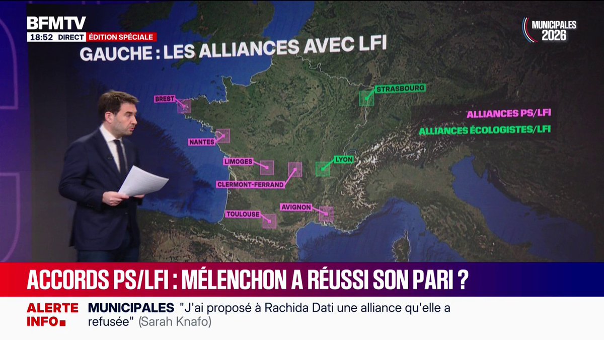 En 48h, les alliances PS-LFI se sont multipliées, dans des villes cumulant 1,3 million d’habitants. Y compris à Avignon, où la candidate insoumise a fait campagne avec Raphaël Arnault.