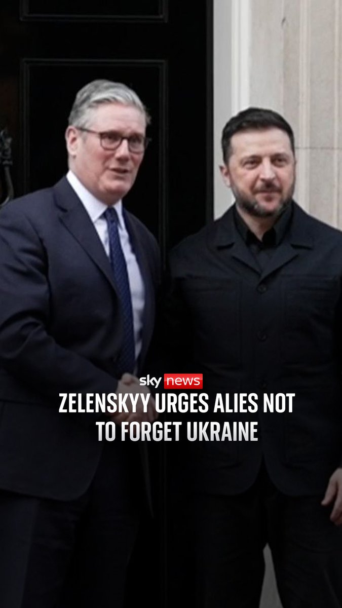 President Zelenskyy drew parallels between the three-week war in the Middle East and the four-year war in Ukraine as he urged allies not to forget about their struggle. He also thanked Britain for its support. 🔗 | Beth Rigby