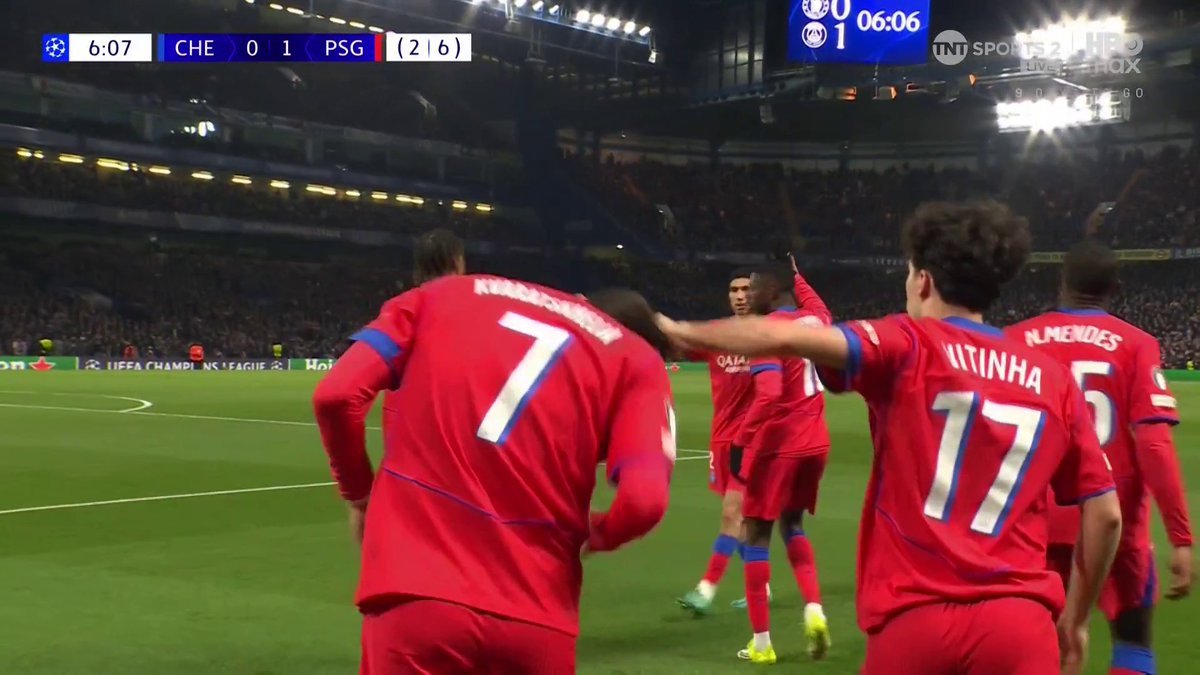 A nightmare start for Chelsea at Stamford Bridge. PSG lead 0-1 ⚡ TNT Sports &amp; discovery+ UK