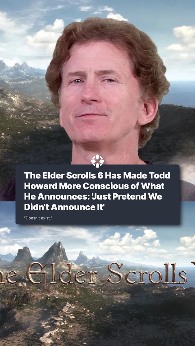 The Elder Scrolls 6 is still a ways out, it seems, as Bethesda's Todd Howard wishes they hadn't announced it so early.