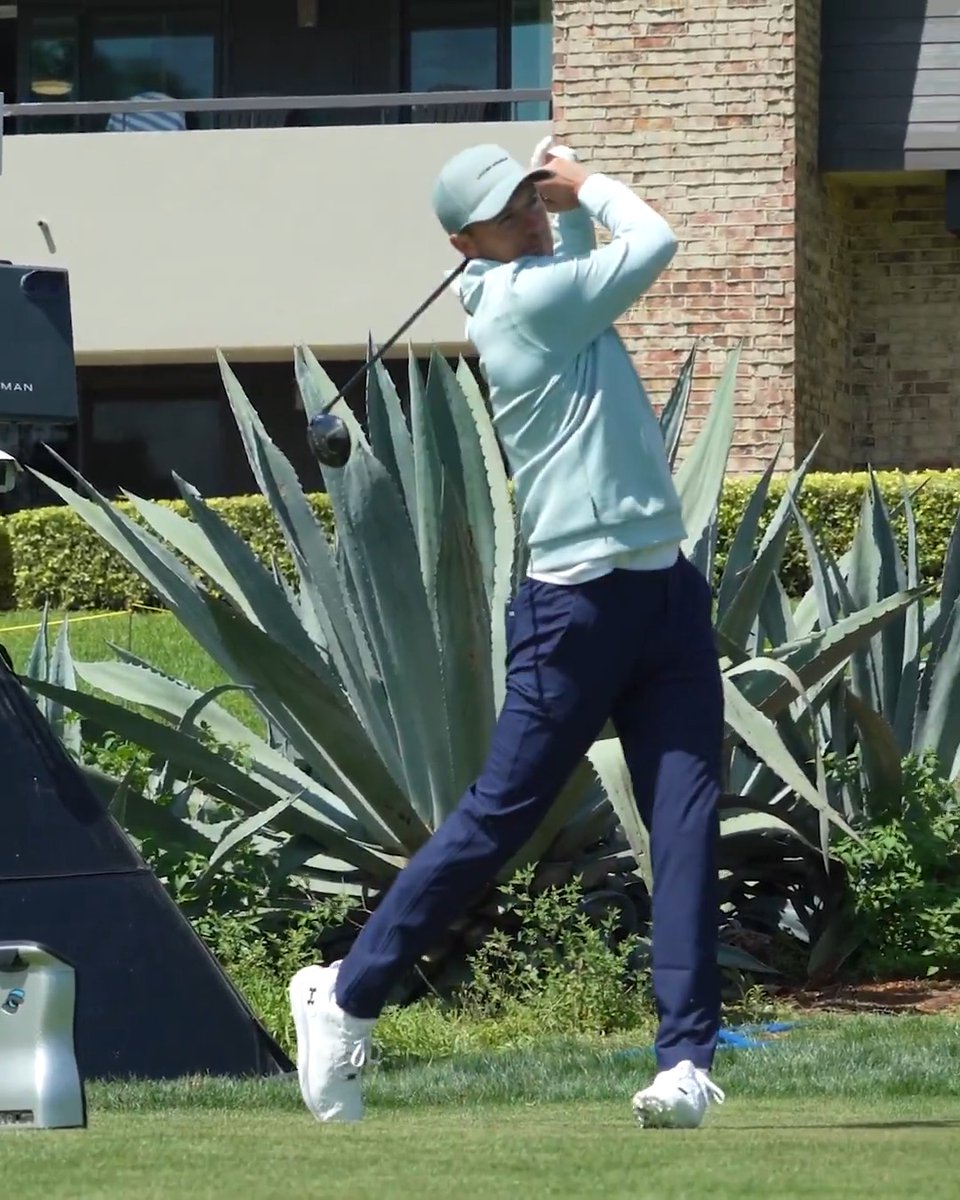 Practice round prep with Jordan Spieth and Michael Greller 🏌🏻‍♂️