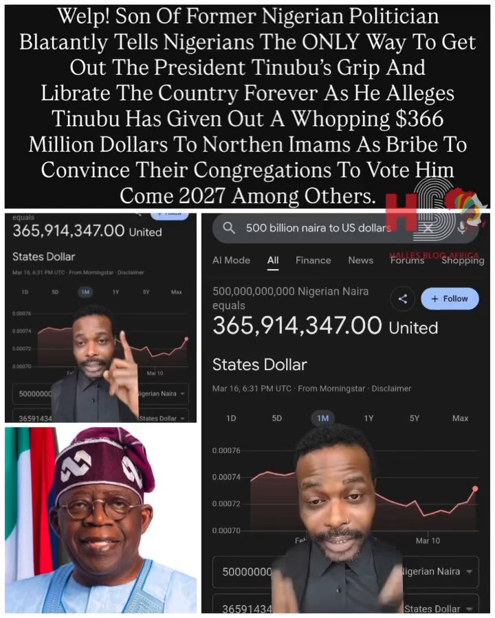 “Nigerians, unless you’re willing to stand up and pick up weapons and see the end of this man (tinubu), understand that you will die as a slave…….” - Aboki Gothic advises Nigerians