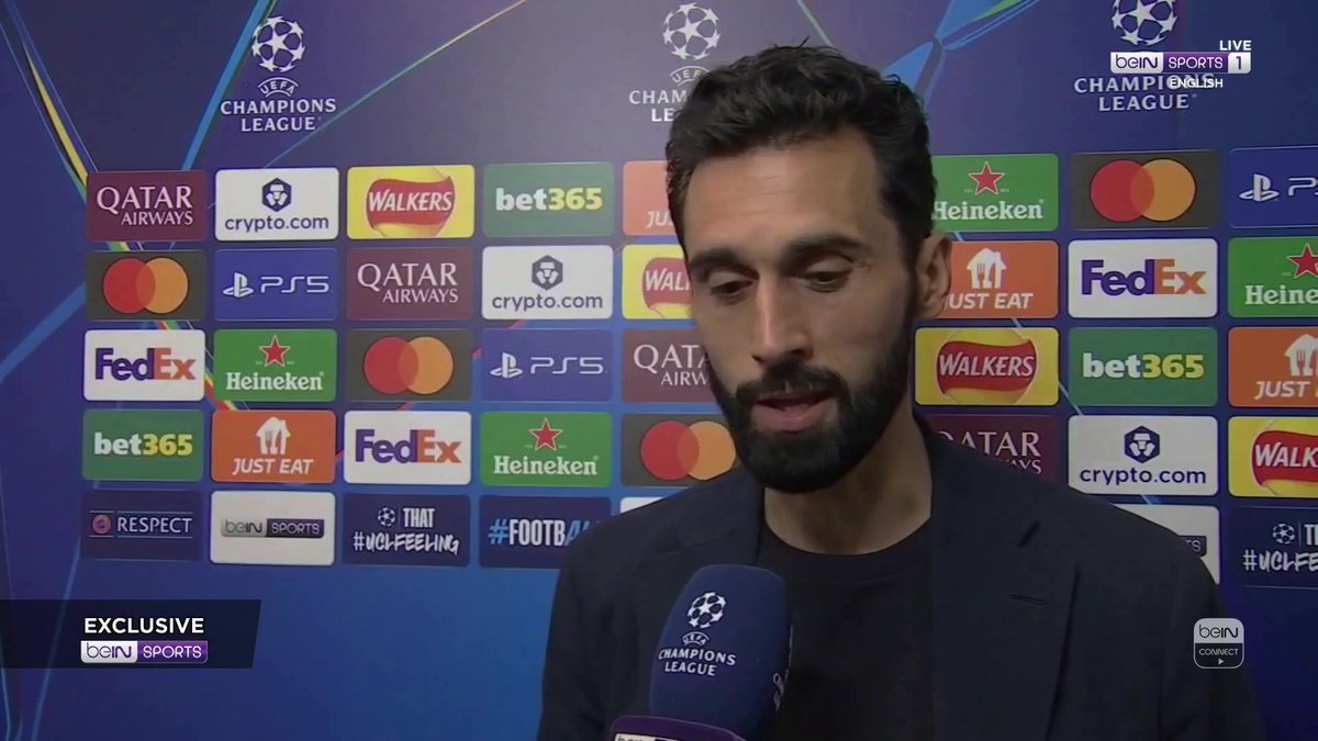 🗣️ "Bayern Munich is one of the best teams in Europe. If you want to be champions, you have to beat the best teams!" Álvaro Arbeloa's post-match thoughts with Andy Kerr. #beINUCL #RealMadrid #UCL
