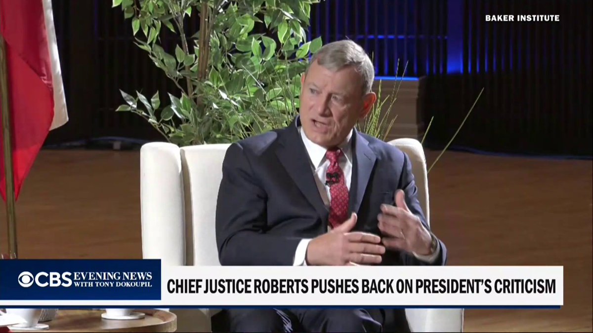 Chief Justice John Roberts warned that personal attacks on Supreme Court justices and lower court judges are "dangerous" and said hostility directed toward specific jurists has "got to stop."