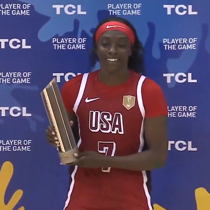 Kahleah Copper's 20pt game earns her TCL Player of the Game as USA close out the #FIBAWWC Qualifying tournament undefeated! 💪
