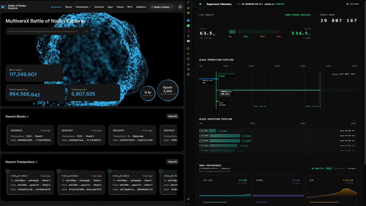 Whatever one may think of the current state of MvX, I still believe that we, as an industry, have largely overlooked a layer capable of delivering this level of throughput and latency on toaster-grade CPUs and smart light bulb internet connection.