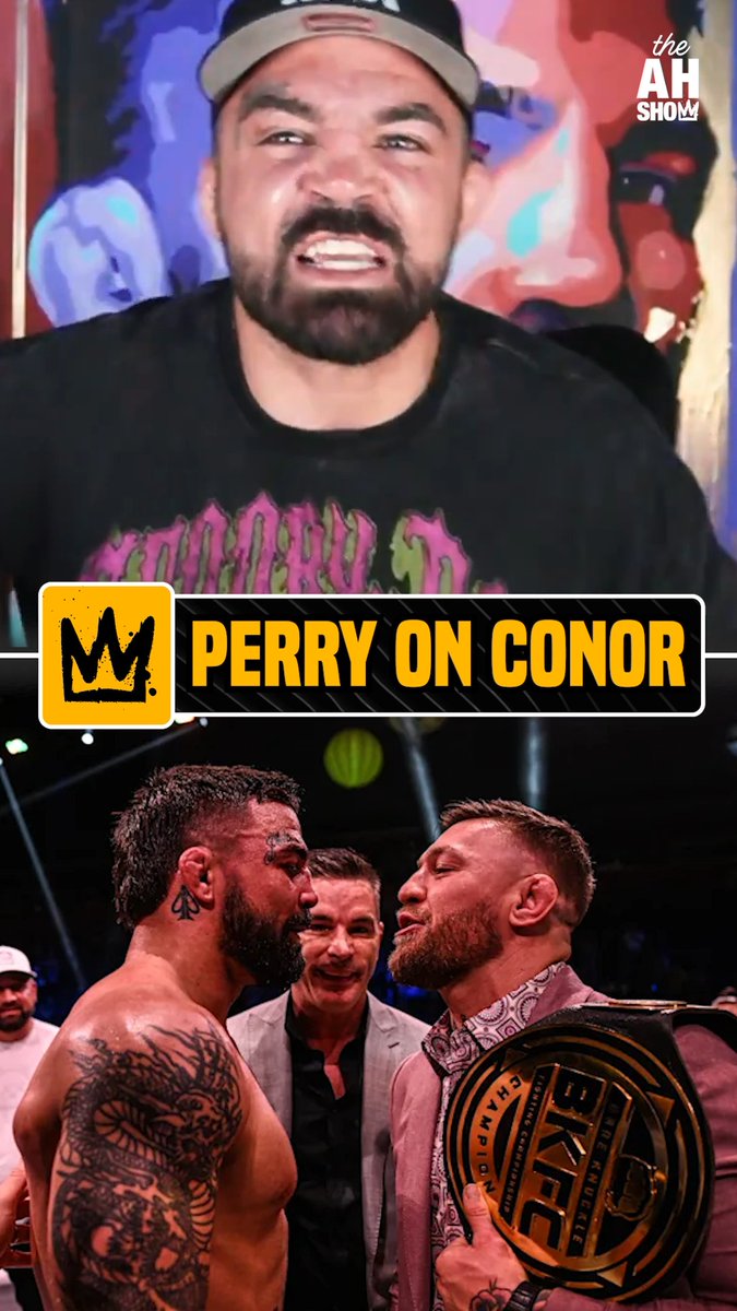 "Conor's punching the air right now that it's me and Nate instead of his trilogy... Working off my shine in bare knuckle. He ain't never fight nobody in bare knuckle." Mike Perry had jokes but he really just wants to see McGregor fight again 😅 #HelwaniShow