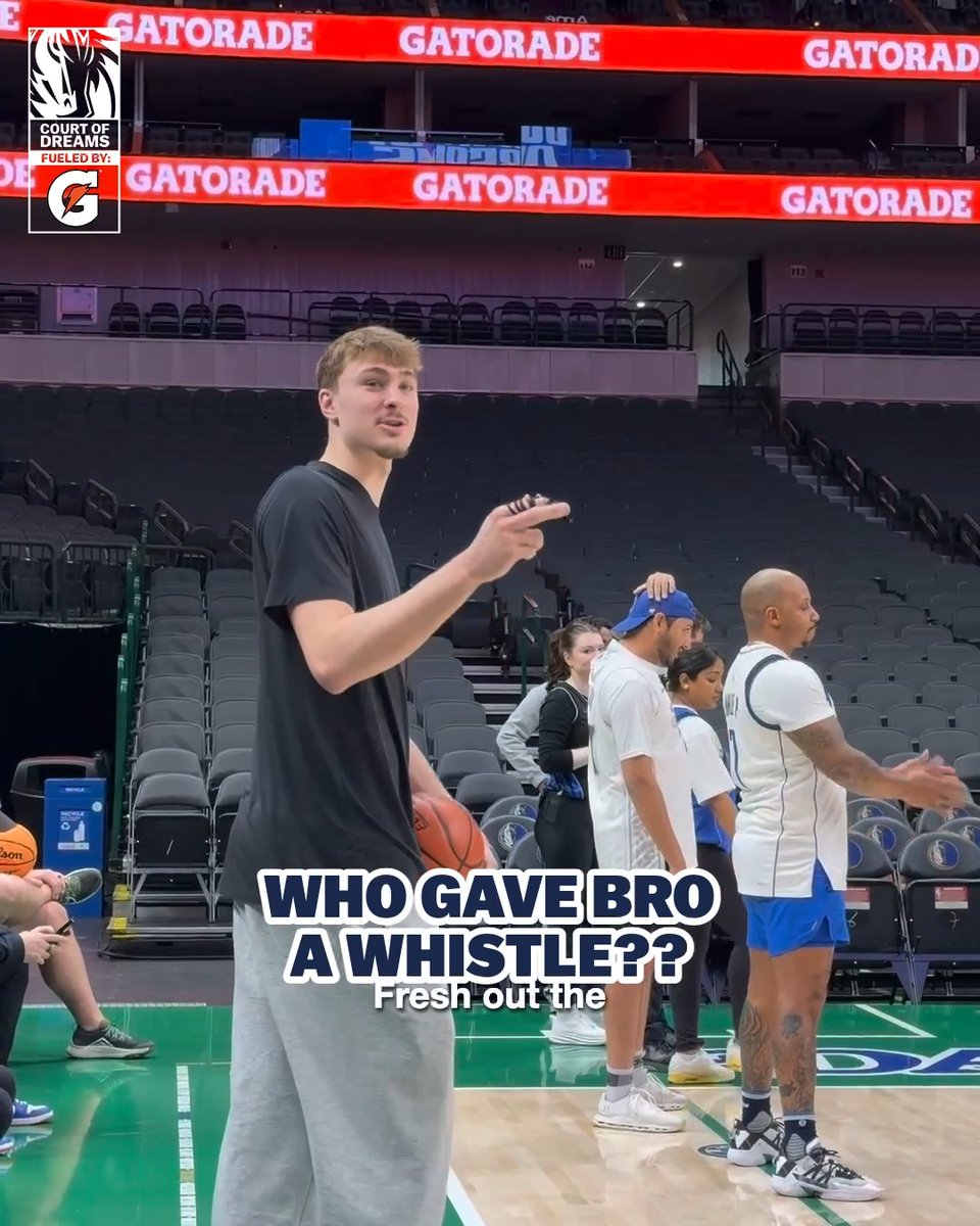 Coach Coop in full effect 🏀 @Cooper_flagg made his way to Court of Dreams to help coach some skills and drills. Gatorade // #MFFL