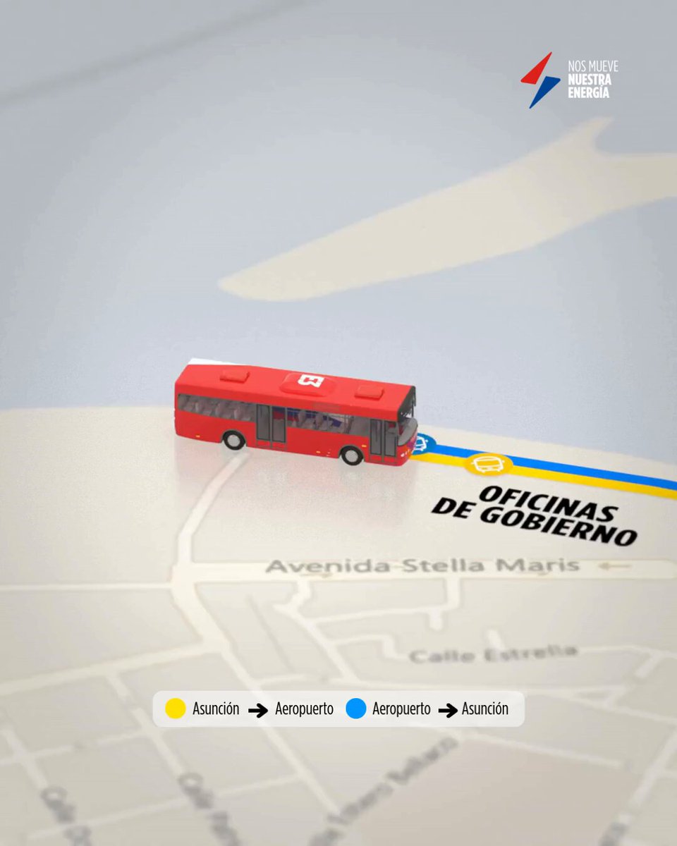 ¡Queremos que disfrutes con todo del Asuncionico, pusimos a disposición los buses eléctricos de la Línea E3! Queremos que tu ida y vuelta sea cómoda y segura. Con frecuencia cada 30 min hasta las 02:30 AM, tenés todo listo para vivir los shows sin preocupaciones. ¡Aprovechá este servicio pensado para vos! MOPC Paraguay