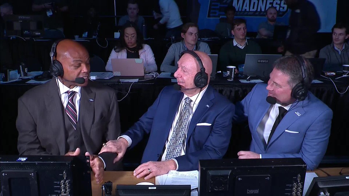 We could not be more excited for Chuck and Dickie V to call this game 🍿 #MarchMadness
