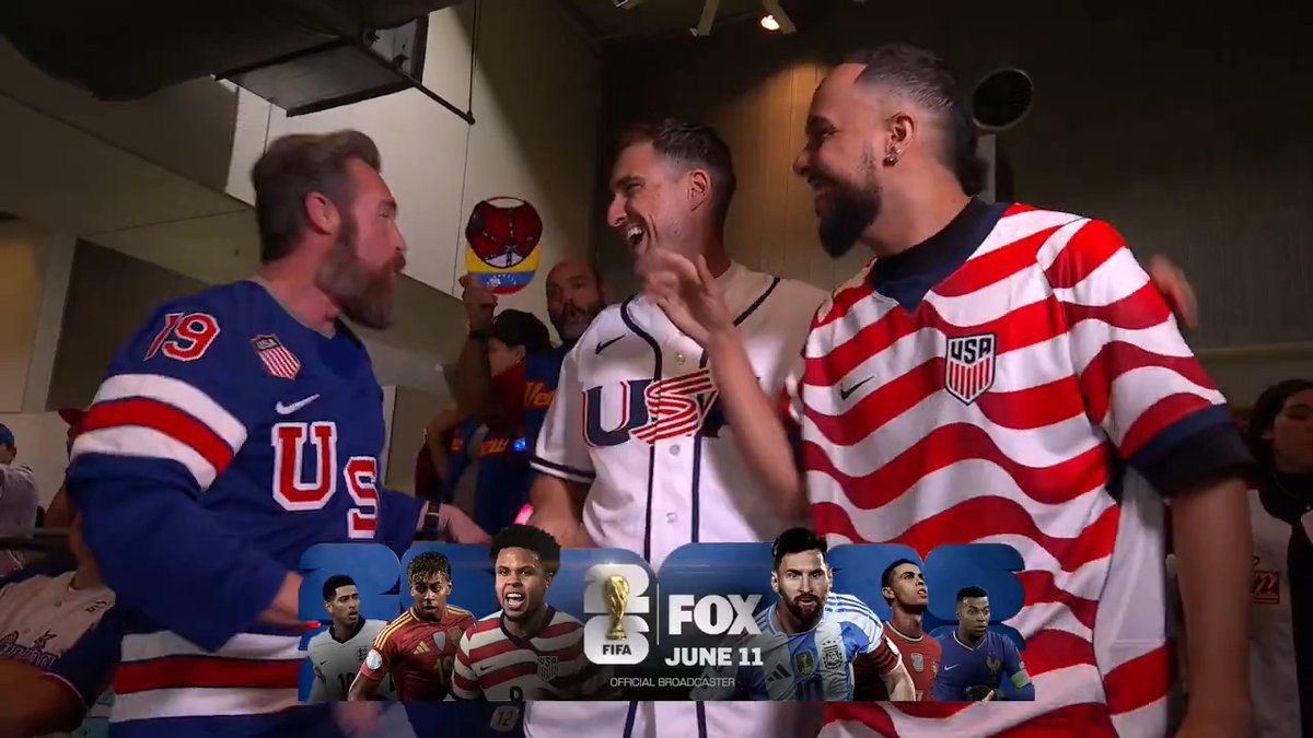 Tonight is a celebration of past/present/future as one USA team hands off to the next with the USMNT taking center stage for the FIFA WC26 coming this June on Fox and FOX One 🤝 USA Hockey x USA Baseball x U.S. Soccer Men's National Team 🇺🇸