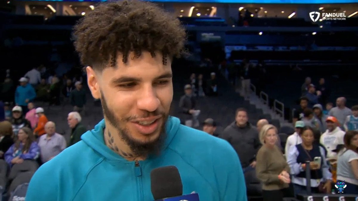 🎙️ LaMelo Ball on practicing falling-down shots: "Me and my guy Lamar (Skeeter), we working on that, so... all my shots, I feel like I work on. Low-key, honestly, I work on all of my shots."