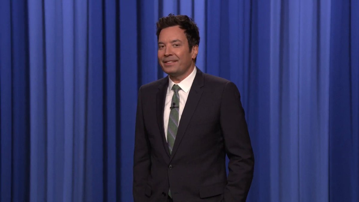 In honor of St. Patrick’s Day, Trump had Marco Rubio wear a pair of leprechaun slippers that were two sizes too big. #FallonTonight