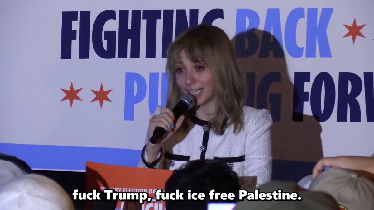 🚨"Every single loss like this one will make the path easier for the next person. We are not done, and I'm not going anywhere...Fuck Trump, Fuck ICE, Free Palestine." -Kat Abughazaleh gives her concession speech in Illinois primary as JT Cestkowski reports ⬇️