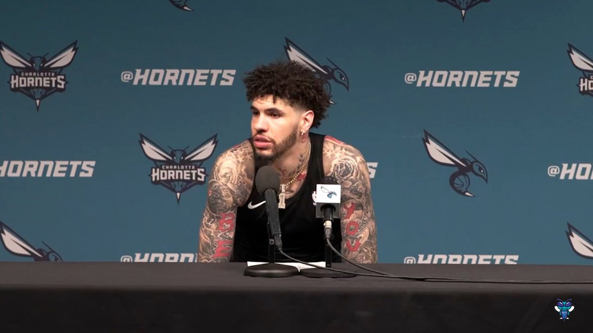 🎙️ LaMelo Ball on sold-out home crowds and feeling that energy: "It's all love. But like I've been saying, if you win, this city gonna get behind you. They gonna rock with you. So that's all we trying to do... just keep winning and putting it on for the city."