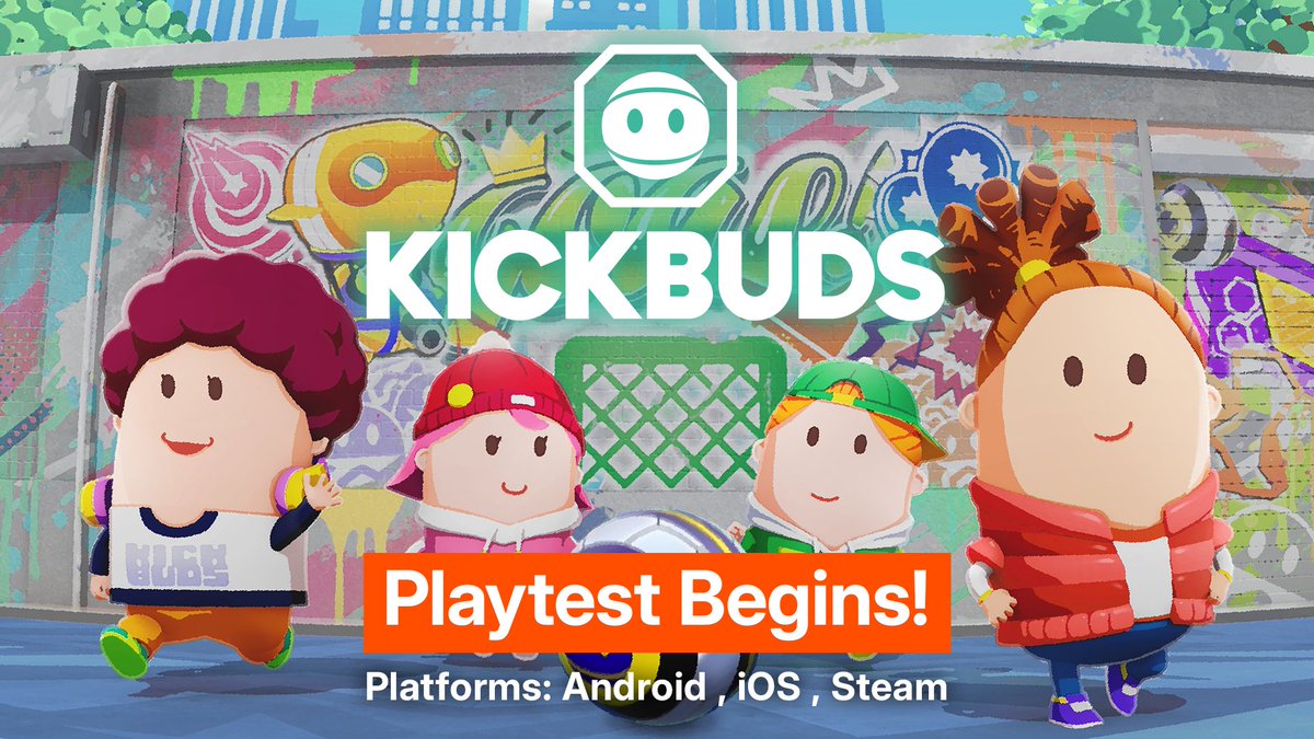 新タイトル『KICK BUDS』プレイテスト開始! サッカーライクなアクションで競い合うパーティーロイヤルゲーム! プレイテストは3/25まで。 詳細はこちら: 対象国: ブラジル/メキシコ/アメリカ/ドイツ/フランス/イタリア/トルコ/インドネシア/マレーシア/日本 #キックバッズ