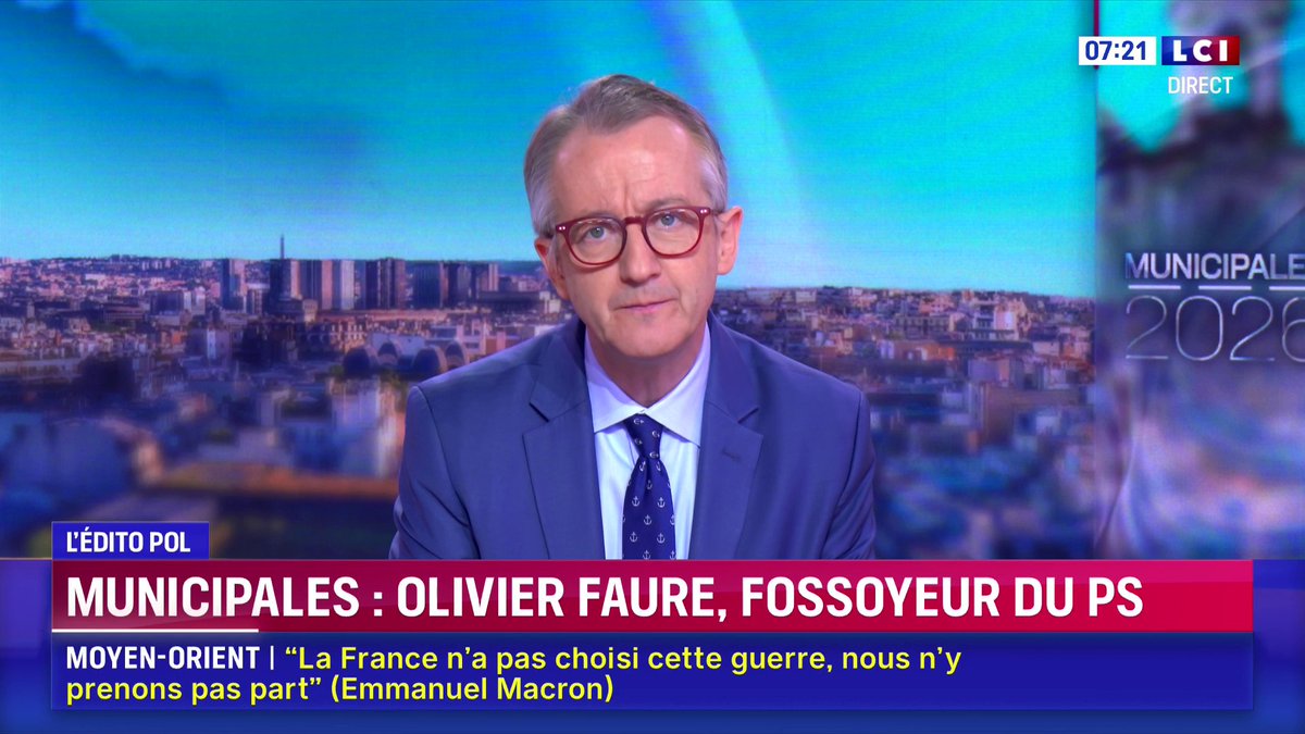 ▶️ Municipales : Olivier Faure, fossoyeur du PS 📺 L'édito de Christophe Barbier dans la matinale LCI