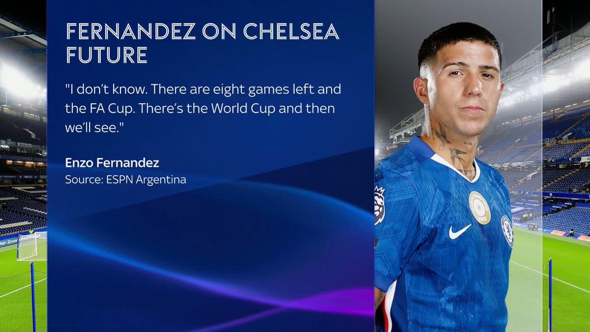 "It's hard for me to speak on speculation" Liam Rosenior reacts to comments from Enzo Fernandez after the Argentinian stated he 'doesn't know' what his future holds at Chelsea 🔵