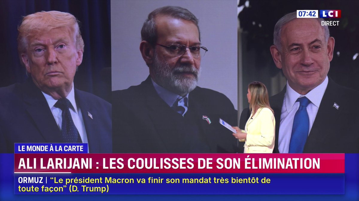 ▶️ Ali Larijani : les coulisses de son élimination 📺 Le monde à la carte avec Solenn Riou dans la matinale LCI