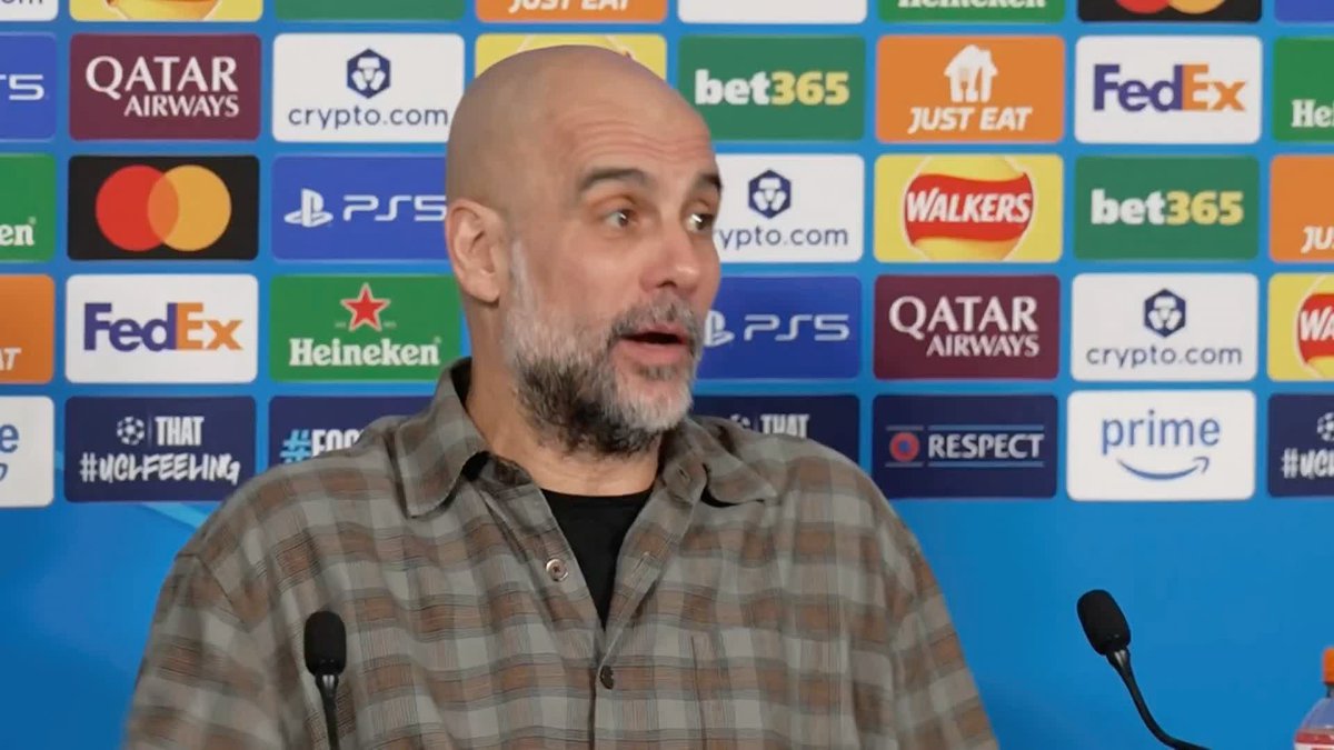 "We are not a complete team" 😬 Pep Guardiola reflects on the difference to his Manchester City side now compared to previous teams after they were knocked out of the Champions League by Real Madrid 💬