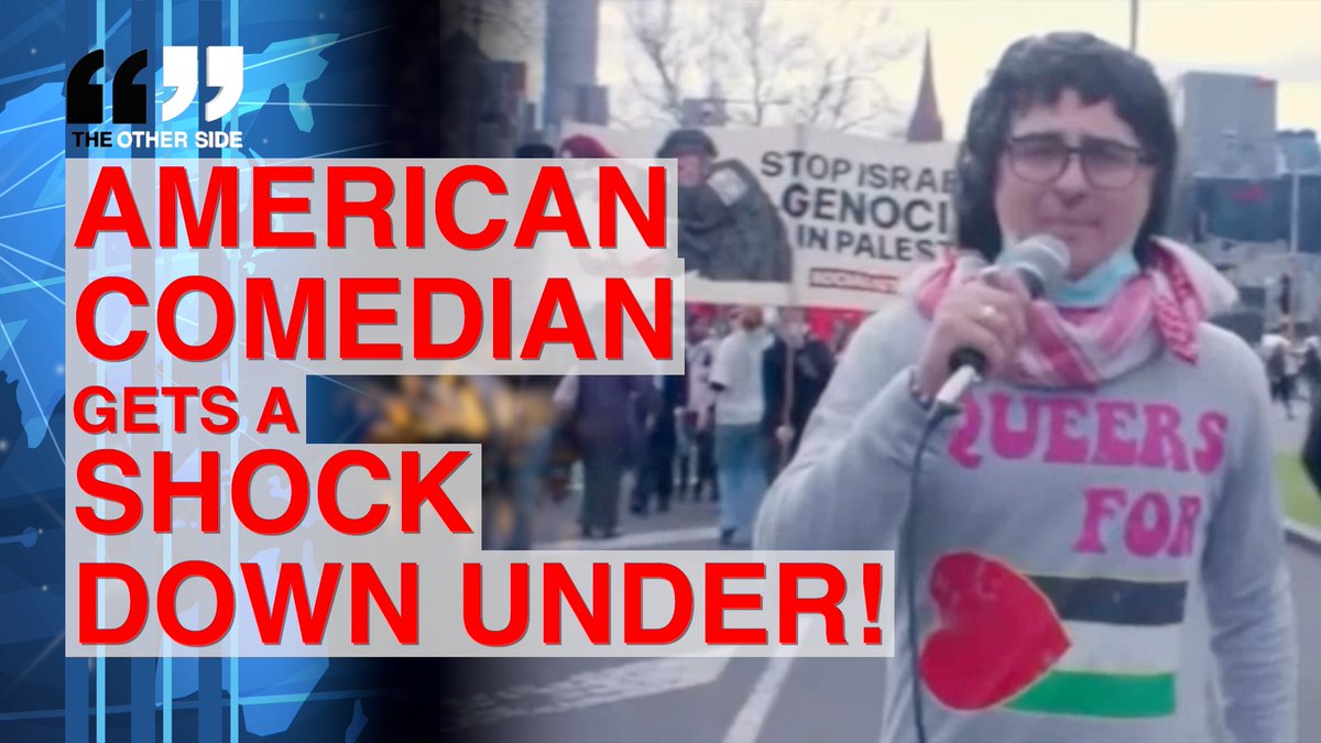 American Comedian Gets a SHOCK Down Under! An American comedian goes undercover at a pro-Palestine rally in Australia and uncovers some very dark truths about what these protesters really think.
