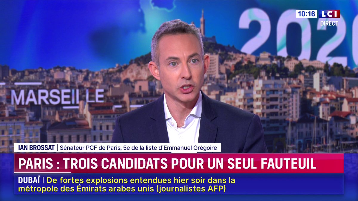 🔴 Élections municipales à Paris 🗣️ "Madame Dati est la candidate de l'extrême droite", affirme Ian Brossat, sénateur PCF de Paris, 5e de la liste d'Emmanuel Grégoire