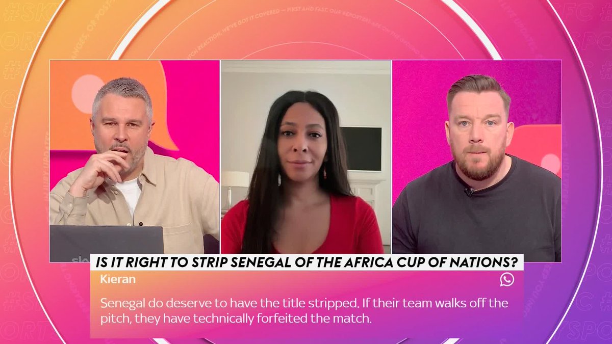 "Senegal will still feel like champions" 🇸🇳 Jamie O'Hara reflects on the decision to strip Senegal of their AFCON title and believes that no one can take away their celebratory moment, but indicates Morocco have a right to be 'fuming' over a game-changing incident 👀